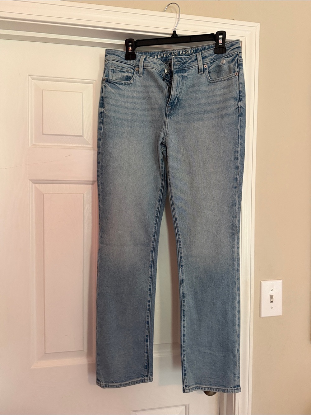 American Eagle Outfitters Light Blue Straight Leg Jeans